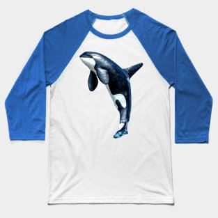 Orca Statue Baseball T-Shirt